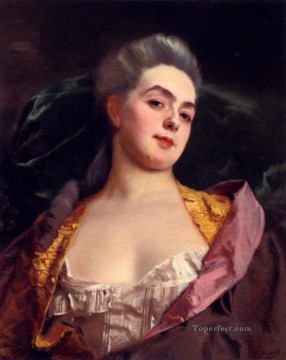 ギュスターヴ・ジャケ Painting - ギュスターヴ・ジャン・ジャケ夫人の肖像